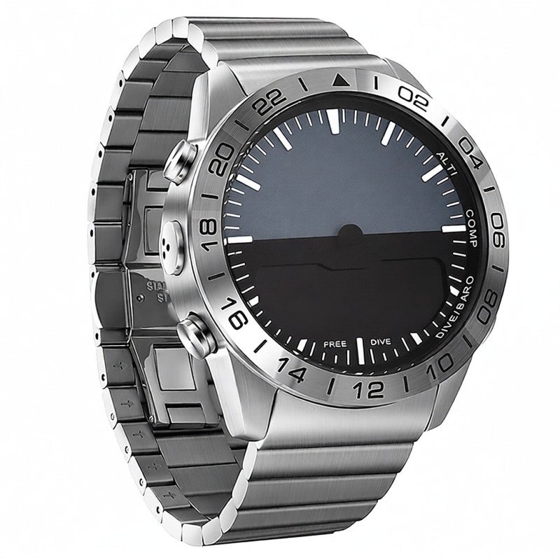 NORTH EDGE Men's Luxury Steel Watch - Multifunctional Waterproof Diving Watch With Analog/Digital Displays, Sports Tracker, Outdoor Tools For Outdoor Enthusiasts - Image 1