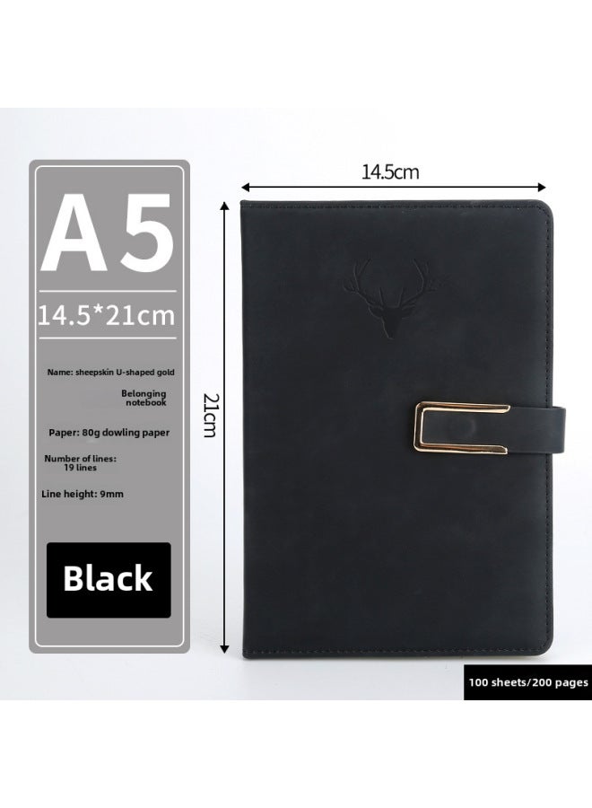 Enterprise A5 Notebook Imitation Belt Buckle B5 Notebook Notebook Business Office Notepad Gift Suit - Image 1