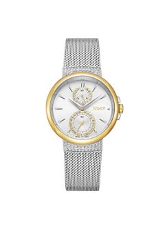 ECSTACY ECSTACY Women's Multi Function Silver Sunray  Dial Watch - E23603-TMSS  - Image 1