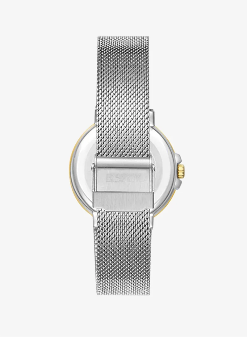 Ecstacy Silver Sunray Women's Stainless Steel Multi Function Watch E23603-TMSS - 38 mm for Women | Best Price UAE