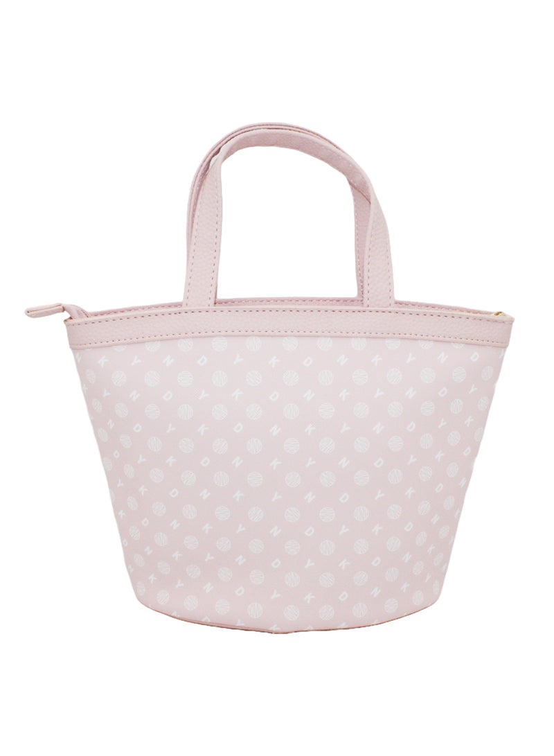 DKNY Legacy Mini Tote Cosmetic Bag, Travel Make up Bag Small, Small Waterproof and Lightweight Cosmetic Bag Storage Bag, Small Makeup Bag, Travel Toiletry Bag - Image 4