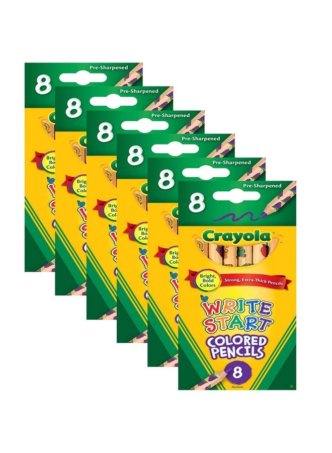 Crayola 8Ct Write Start Colored Pencils 6 Pack - Image 2
