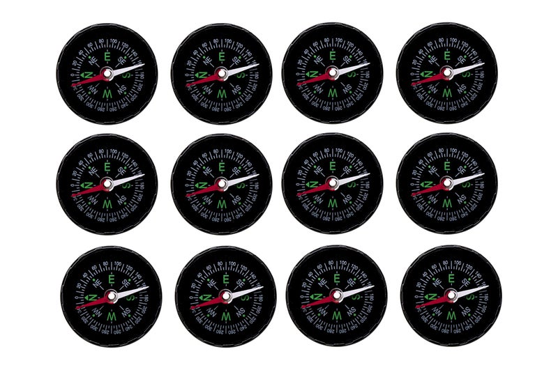 EISCO- Plastic cased Premium Plotting Magnetic Compasses, 45mm Diameter - Pack of 12 (12) - Image 2