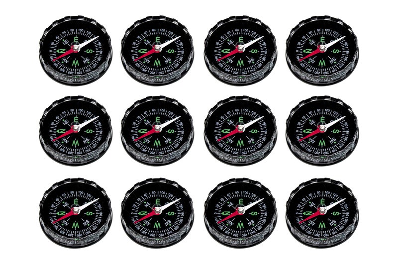 EISCO- Plastic cased Premium Plotting Magnetic Compasses, 45mm Diameter - Pack of 12 (12) - Image 3
