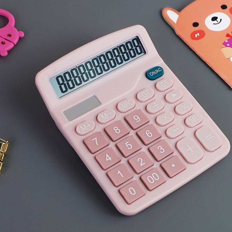 Office Desktop Calculator 12 Large Screen Solar Dual Power Computer Student Supplies - Image 5