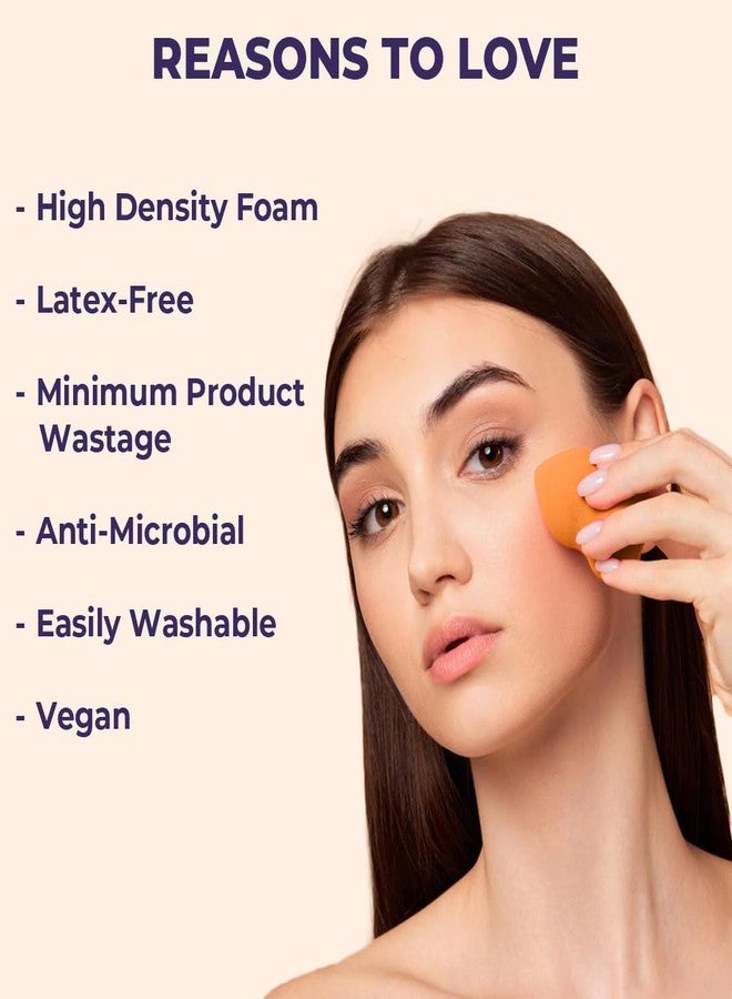 Sanfe Beauty Blender Set Makeup Sponge Blending Face Makeup, Foundation Cleaner Puff (Pack of 6) - Image 1