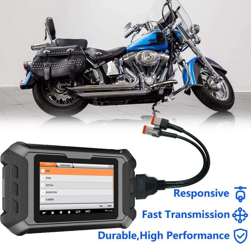 BSNOVT OBD2 Diagnostic Scanner Adapter Cable for Harley Davidson,2 in 1 Motorcycle OBD Scanner Adapter Cable (16Pin to 4Pin and 16Pin to 6Pin) 12" OBD2 Cable - Image 5