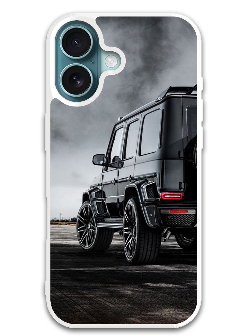 Theodor Protective Case Cover For APPLE IPHONE 16 Car (7) (White Bumper) - Image 1