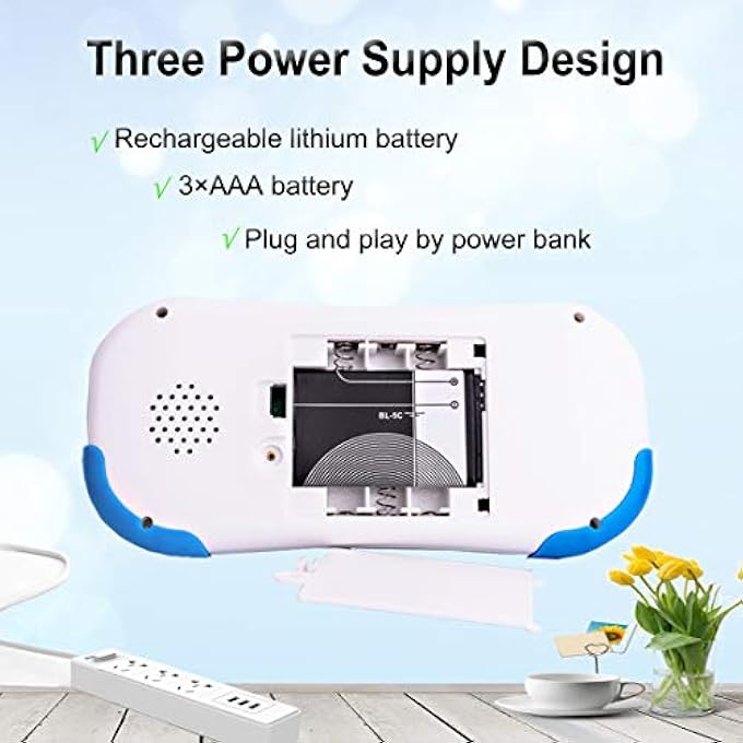 16-BIT HD HANDHELD RETRO GAME CONSOLE, 3.0" LCD SCREEN, 220 CLASSIC GAMES, BLUE, KID'S BIRTHDAY GIFT - Image 4