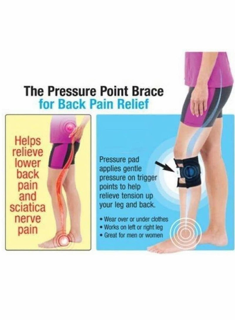 Excefore Sciatica Leg Brace, Pressure Point Brace Relieve Acupressure Leg Sciatica, Sciatic Nerve Brace Sciatica Acupressure Leg & Back Pain Relief, Sciatica Pain Relief Brace (2pcs) - Image 4