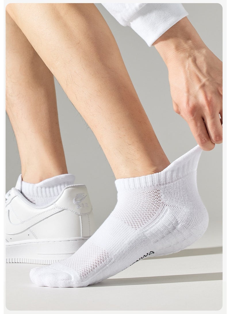 4 أزواج من القطن 100٪ جوارب الكاحل الرياضية للرجال ، فتل الرطوبة ، OD - Image 2