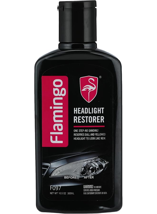 Flamingo Headlight Restorer, Headlight Polise, Headlight Cleaner, Headlight Care, F097, 300Ml, Headlight Cleaner, Headlight Cleaner, Headlight Polish, Headlight Polisher - Image 1