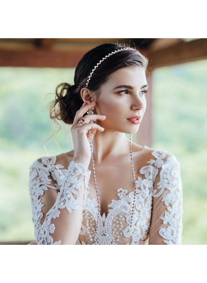 Rhinestone Tassel Headband For Women 2Pcs Thin Bling Crystal Hair Chains Hoops With Long Tassel Sparkly Rhinestone Headpiece Hair Jewelry Accessories For Girls Brides Wedding Party - pzsku/ZEE1A1409A6E6EBB79A75Z/45/_/1718616154/20197d20-78ed-44e2-8e06-547bfe203093