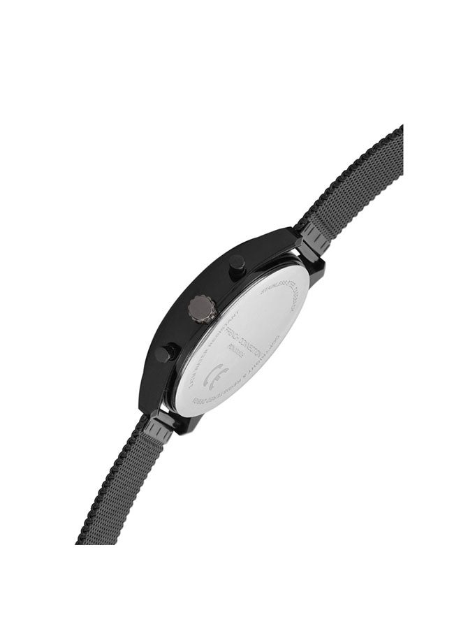 French Connection 44mm Men's Quartz Watch with Gun Dial - Image 4