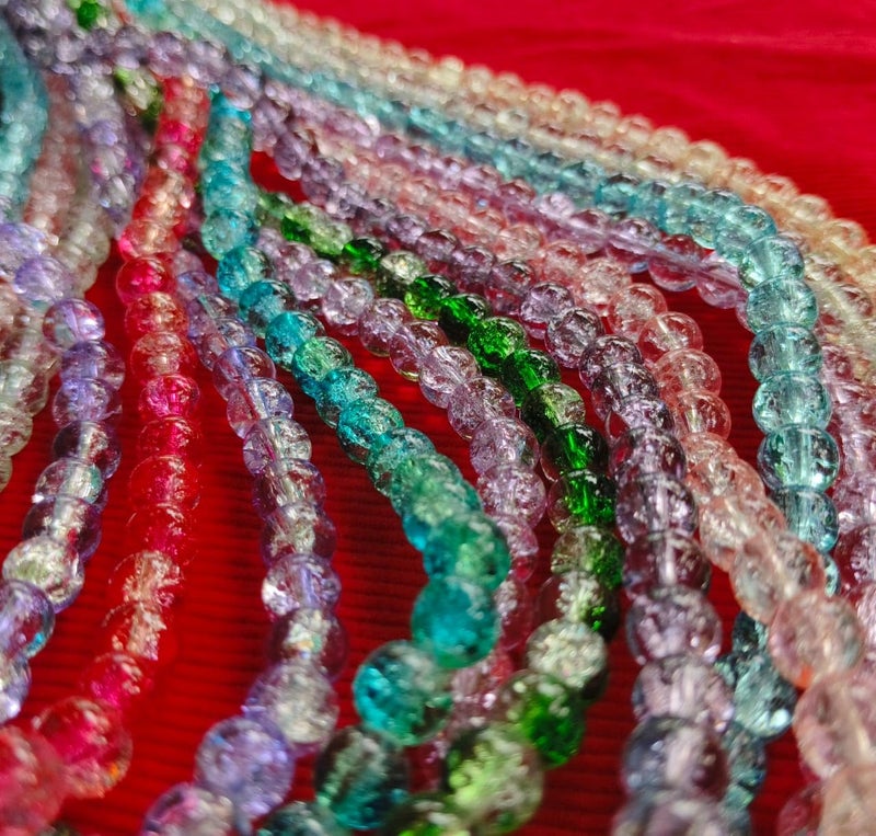 Crackals Round Glass Beads 8mm10 Color Each Color 50Pcs Total 500Beads Jewelery Bracelet Earing Making - Image 4