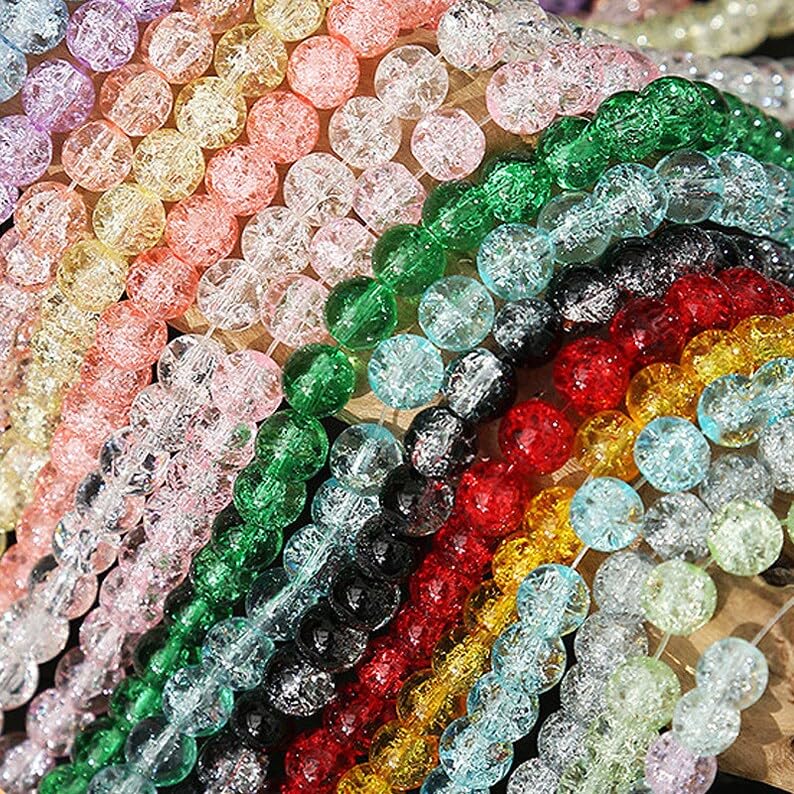 Crackals Round Glass Beads 8mm10 Color Each Color 50Pcs Total 500Beads Jewelery Bracelet Earing Making - Image 3