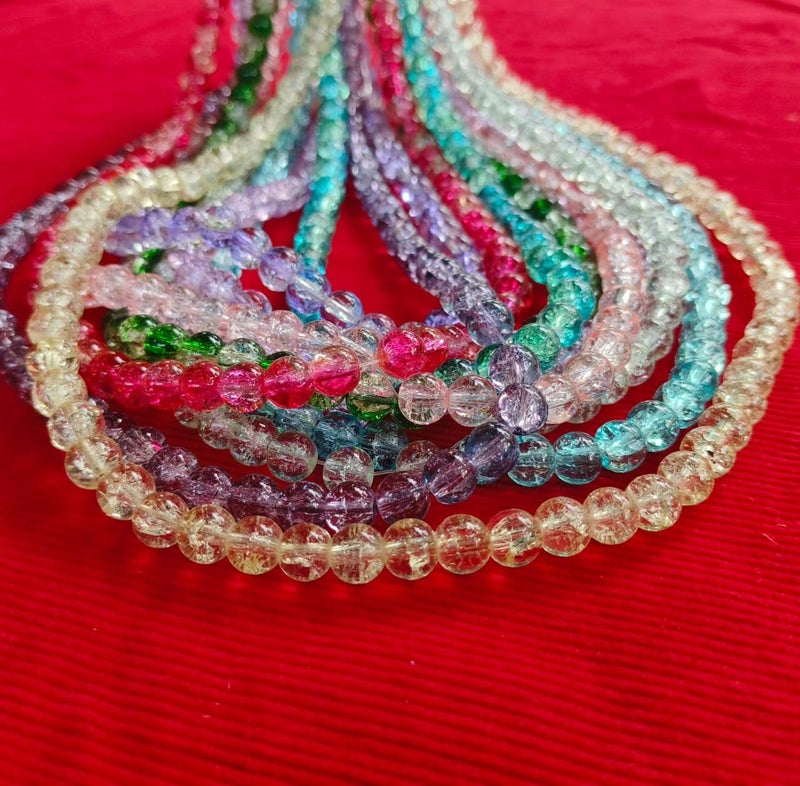 Crackals Round Glass Beads 8mm10 Color Each Color 50Pcs Total 500Beads Jewelery Bracelet Earing Making - Image 2