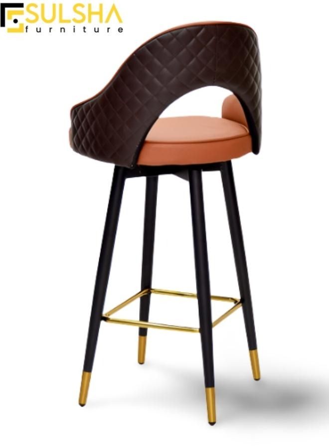 سلشا 2 قطعة كرسي حديث ، كرسي بار ، مجموعة مقاعد بار جلدية ، كرسي استقبال ، كرسي طعام - Image 2