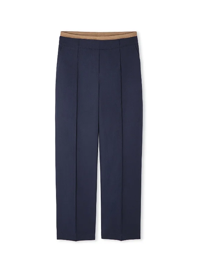 ابيكول Trousers With Contrast Waistband