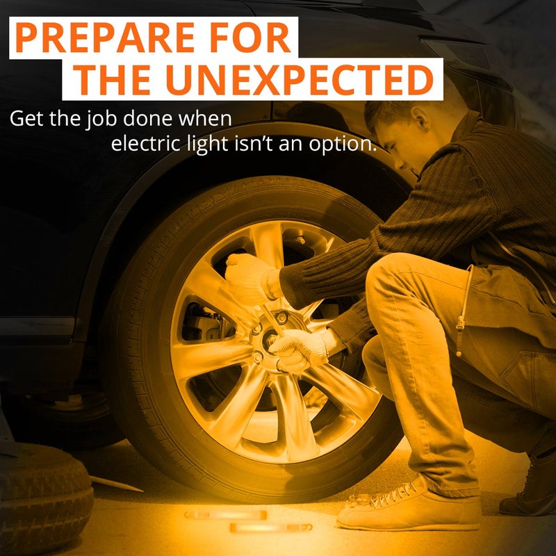 Cyalume - 9-00722 SnapLight Orange Light Sticks – 6 Inch Industrial Grade, High Intensity Glow Sticks with 12 Hour Duration (Pack of 20) - Image 3