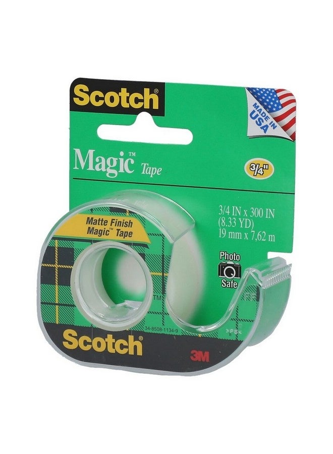 Scotch  Original Matte-Finish Easy Tearability Invisible Magic Tape Clear 3/4 x 300 Inch 105 - Image 2