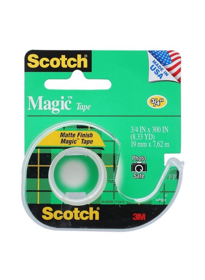 Scotch  Original Matte-Finish Easy Tearability Invisible Magic Tape Clear 3/4 x 300 Inch 105 - Image 1