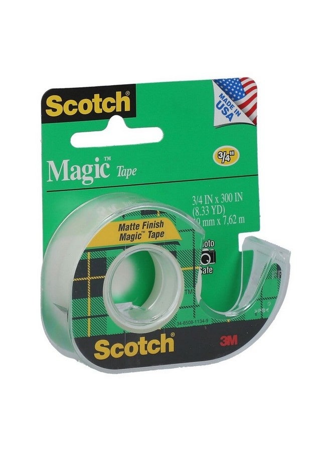 Scotch  Original Matte-Finish Easy Tearability Invisible Magic Tape Clear 3/4 x 300 Inch 105 - Image 3