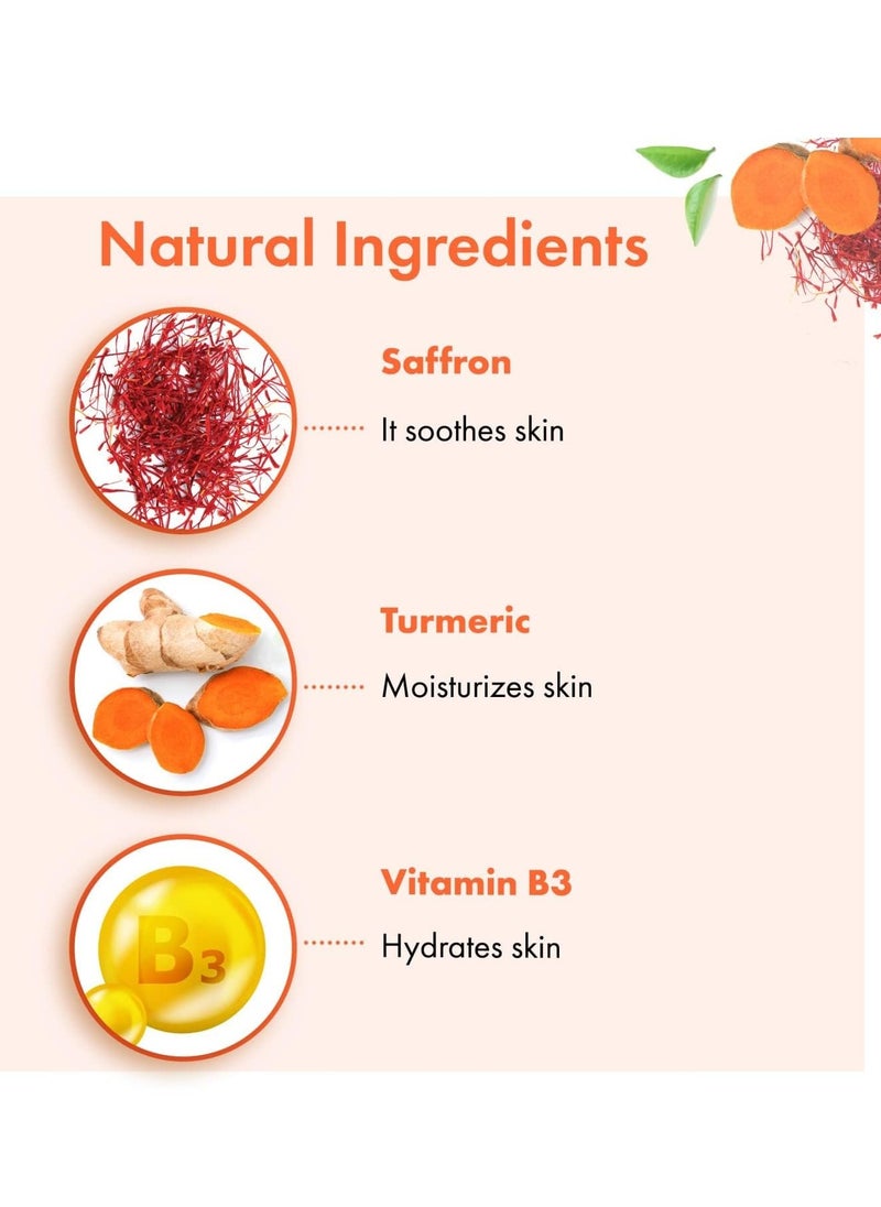 Good Vibes Good Vibes Ubtan Insta Glow Face Wash | with Turmeric & Saffron | Gently Removes Dirt & Impurities | Soothing & Moisturizing Facial Cleanser | 4.06 Fl Oz/120ml  - Image 2