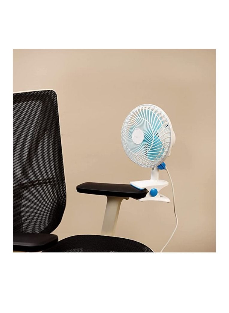GENNEXT Mini table Fan White/ Blue - Image 3