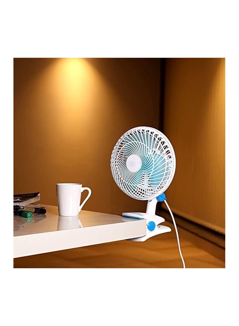 GENNEXT Mini table Fan White/ Blue - Image 2