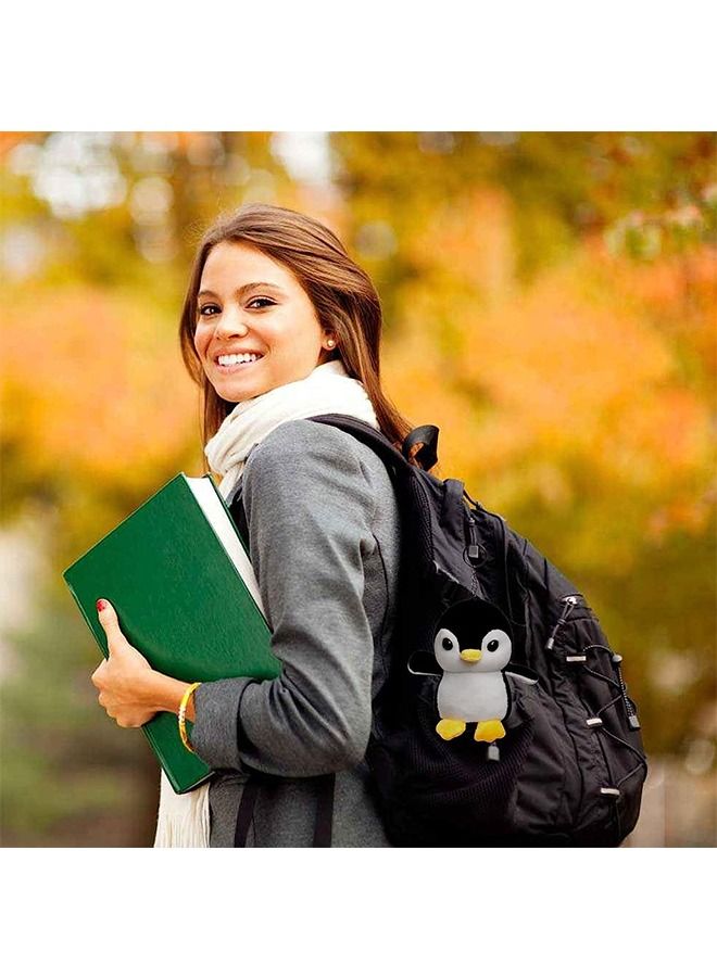 لعبة قطيفة مع سلسلة مفاتيح، سلسلة مفاتيح على شكل دمية محشوة جميلة، حشوات حقيبة هدايا وحفلة ذات طابع حيواني (أسود) - Image 4