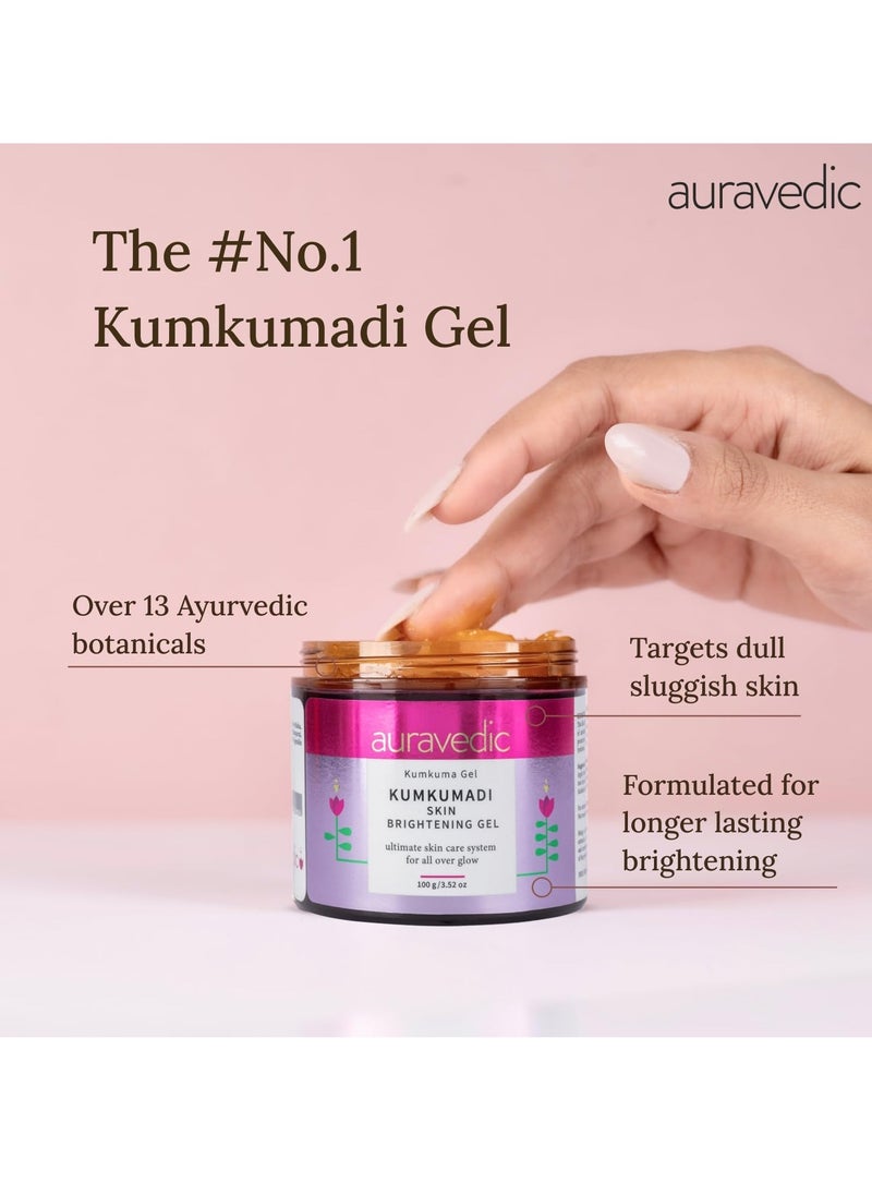 Auravedic Kumkumadi Gel 100g Kumkumadi Tailam Kumkumadi Oil Skin Brightening Gel for pigmentation and dark spot moisturizer for face skin gel with Kumkumadi Face Oil for Glowing Skin for Women Men - pzsku/ZEE1A7D3A1287E369EFADZ/45/_/1739784274/ee36910b-9ae2-4b7b-b47b-3b8a2564b0f2