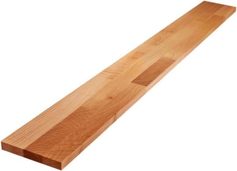 CONSDAN Oak Wood Backsplash, 25x4x3/4 inches, USA-Grown Solid Hardwood, Pre-Sanded & Pre-Finished, Ready to Use, Ideal for Pairing with Butcher Block Countertop - Image 1