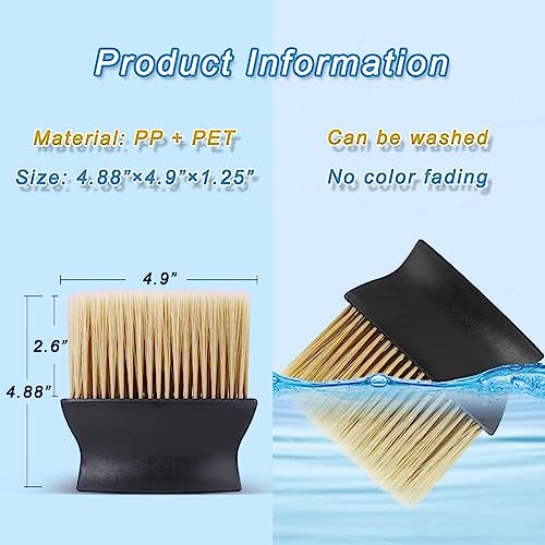 Sounce Car Interior AC Vents Cleaning Brush Soft Duster Interior Cleaning Dusting Tool for Automotive Accessory Car Cleaning Brush AC Vent Dashboard Dust Dirt Cleaner Gadgets Cleaning Brush (Black) - Image 3