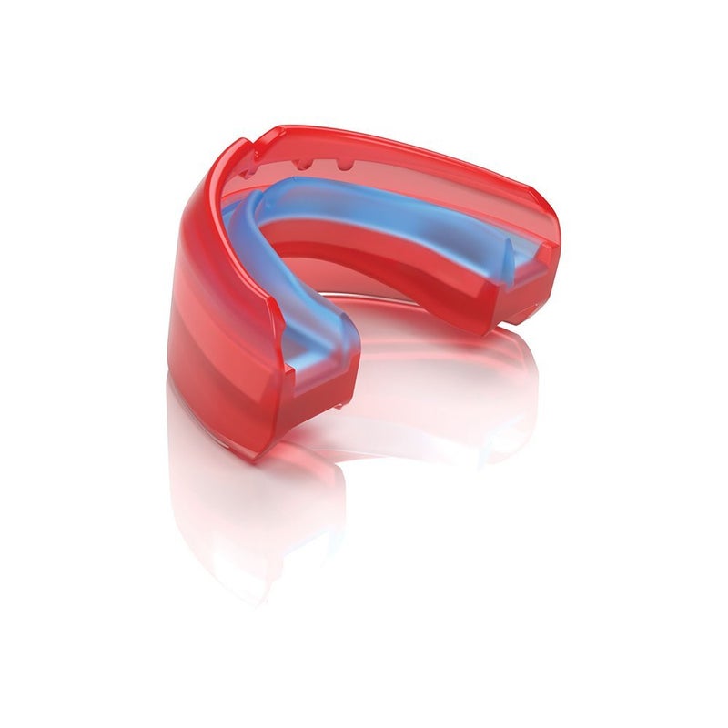 Shock Doctor Braces Football Mouth Guard, Upper and Lower Teeth. Convertible, Ultra Double Protection, Comfortable and Durable Mouthguard. - Image 1