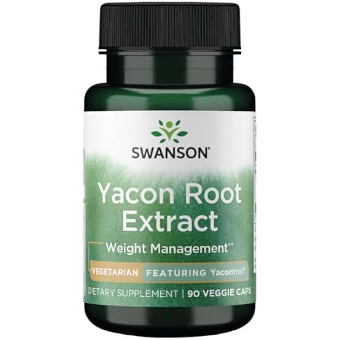 Swanson Yacontrol Yacon Root Extract 4:1 100 Milligrams 90 Veg Capsules - Image 1