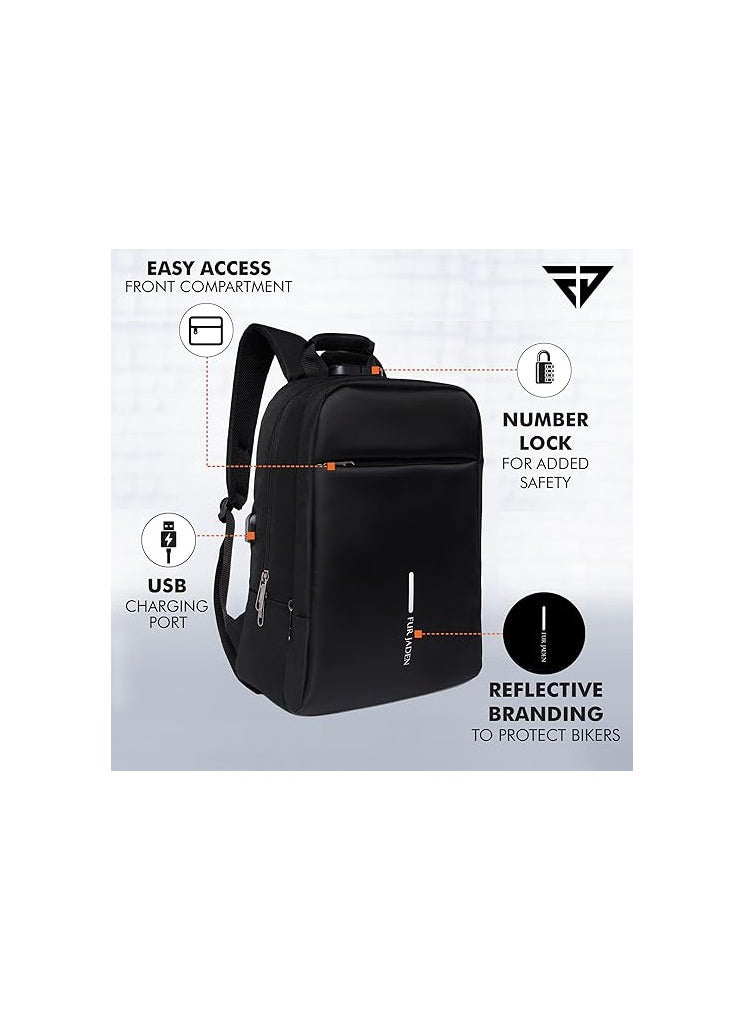 FUR JADEN - FUR JADEN unisex-adult 15.6 Inch Laptop Anti Theft Number Lock Backpack Anti Theft Laptop Backpack (pack of 1) - Image 1