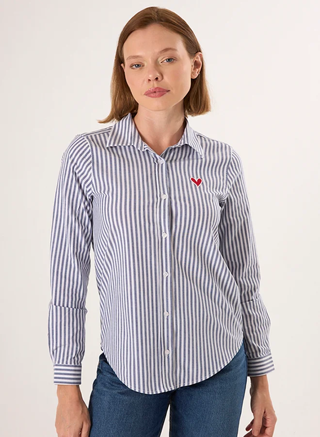 FELIX HARDY Striped Long Sleeve Shirt