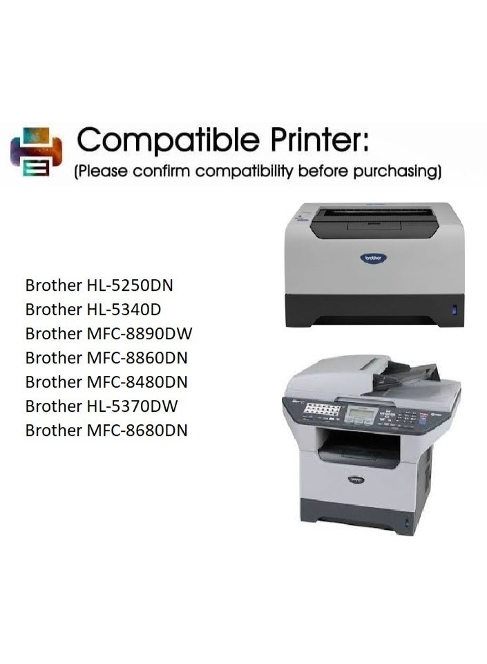 DR-520 Black Drum Unit Replacement For Brother HL 5240, 5250DN, 5250DNT, 5280DW, MFC 8460N, 8660DN, 8670DN, 8860DN, 8870DW, DCP 8060, 8065DN (Black) - Image 5