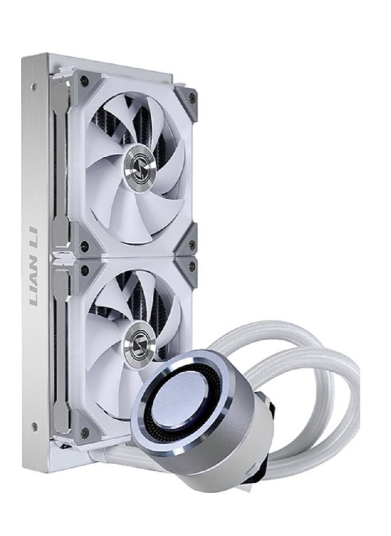 LIAN LI - Lian Li Galahad 240 AIO SL Edition Case Fan, 800-1900 RPM Fan Speed, 58.54CFM Airflow, 32.dB Noise, Fluid Dynamic Bearing, Noise Level, White | G89.GA240SLA - Image 1