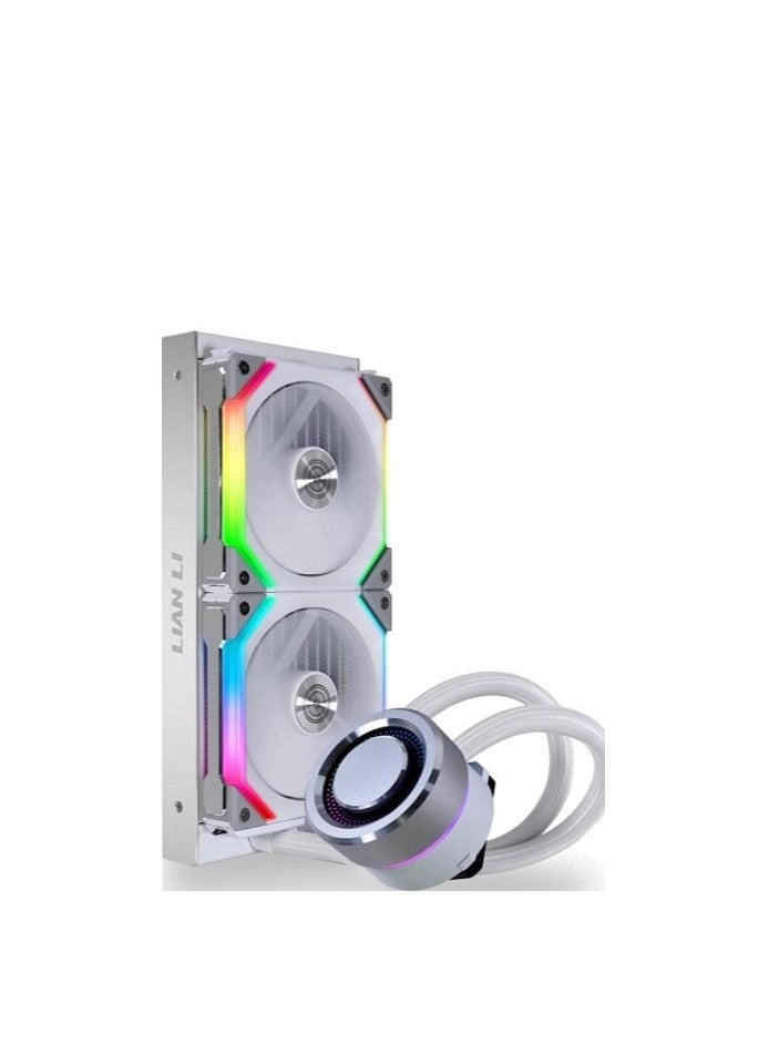 LIAN LI - Lian Li Galahad 240 AIO SL Edition Case Fan, 800-1900 RPM Fan Speed, 58.54CFM Airflow, 32.dB Noise, Fluid Dynamic Bearing, Noise Level, White | G89.GA240SLA - Image 1