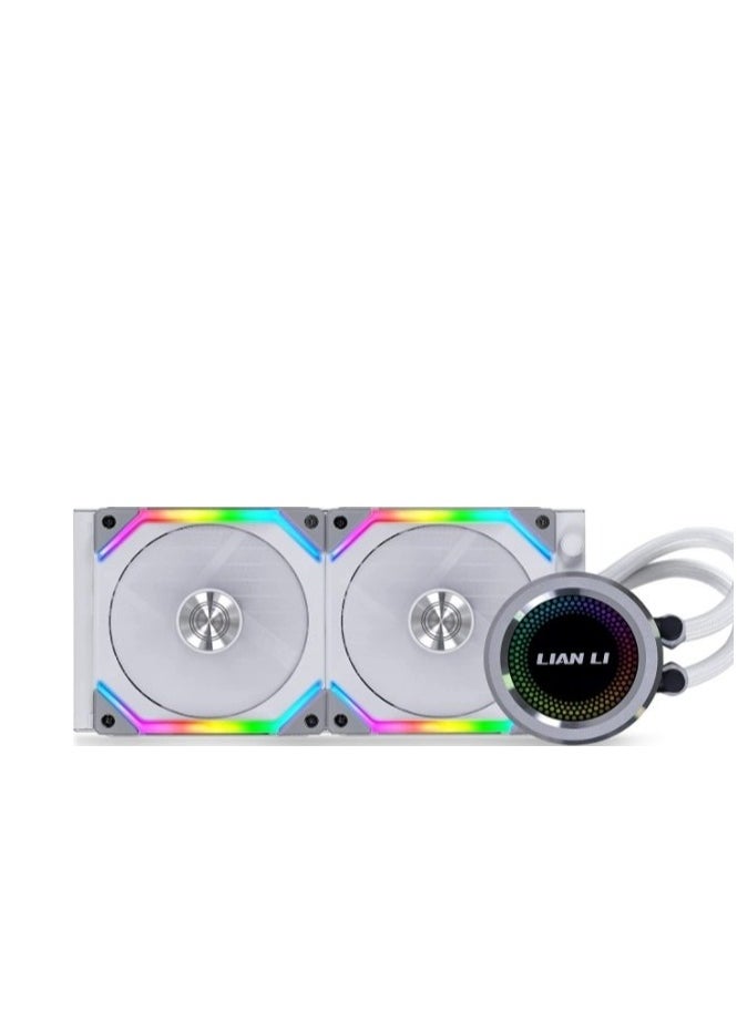 LIAN LI - Lian Li Galahad 240 AIO SL Edition Case Fan, 800-1900 RPM Fan Speed, 58.54CFM Airflow, 32.dB Noise, Fluid Dynamic Bearing, Noise Level, White | G89.GA240SLA - Image 1