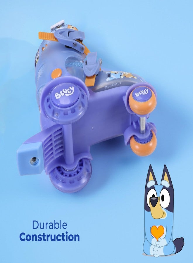 فوييجر زلاجات تدريب للأطفال من بلوي - عجلات مضيئة، محامل ABEC 5، مادة PVC متينة، بطانة حذاء من الإسفنج، مثالية للأنشطة الترفيهية والمغامرات، مقاس أمريكي 9-12 - Image 4