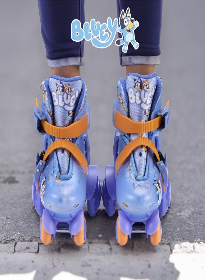 فوييجر زلاجات تدريب للأطفال من بلوي - عجلات مضيئة، محامل ABEC 5، مادة PVC متينة، بطانة حذاء من الإسفنج، مثالية للأنشطة الترفيهية والمغامرات، مقاس أمريكي 9-12 - Image 5