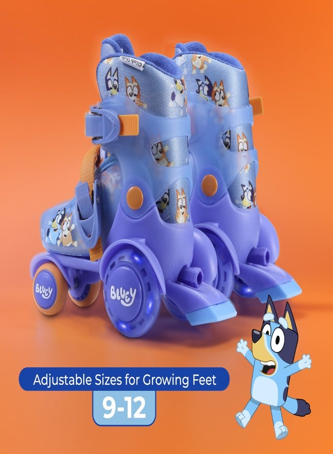 فوييجر زلاجات تدريب للأطفال من بلوي - عجلات مضيئة، محامل ABEC 5، مادة PVC متينة، بطانة حذاء من الإسفنج، مثالية للأنشطة الترفيهية والمغامرات، مقاس أمريكي 9-12 - Image 3