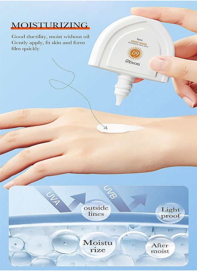 BIOAOUA - Aloe Vera Sunscreen 40g Repair Lotion High Sun Protection Full Band Sun Protection Long Term Blocking UVB,Protect Light Damage And Skin From Ultraviolet - Image 1