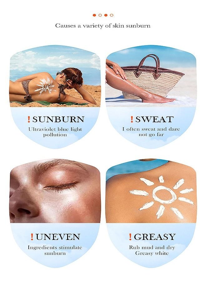 BIOAOUA - Aloe Vera Sunscreen 40g Repair Lotion High Sun Protection Full Band Sun Protection Long Term Blocking UVB,Protect Light Damage And Skin From Ultraviolet - Image 1