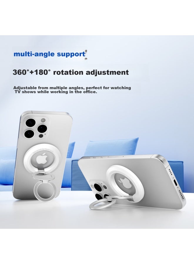 Elevate Dual-Ring Magnetic Phone Holder For Car With Magsafe 360° Rotation Finger Ring Buckle Adsorption Fixator - Image 2