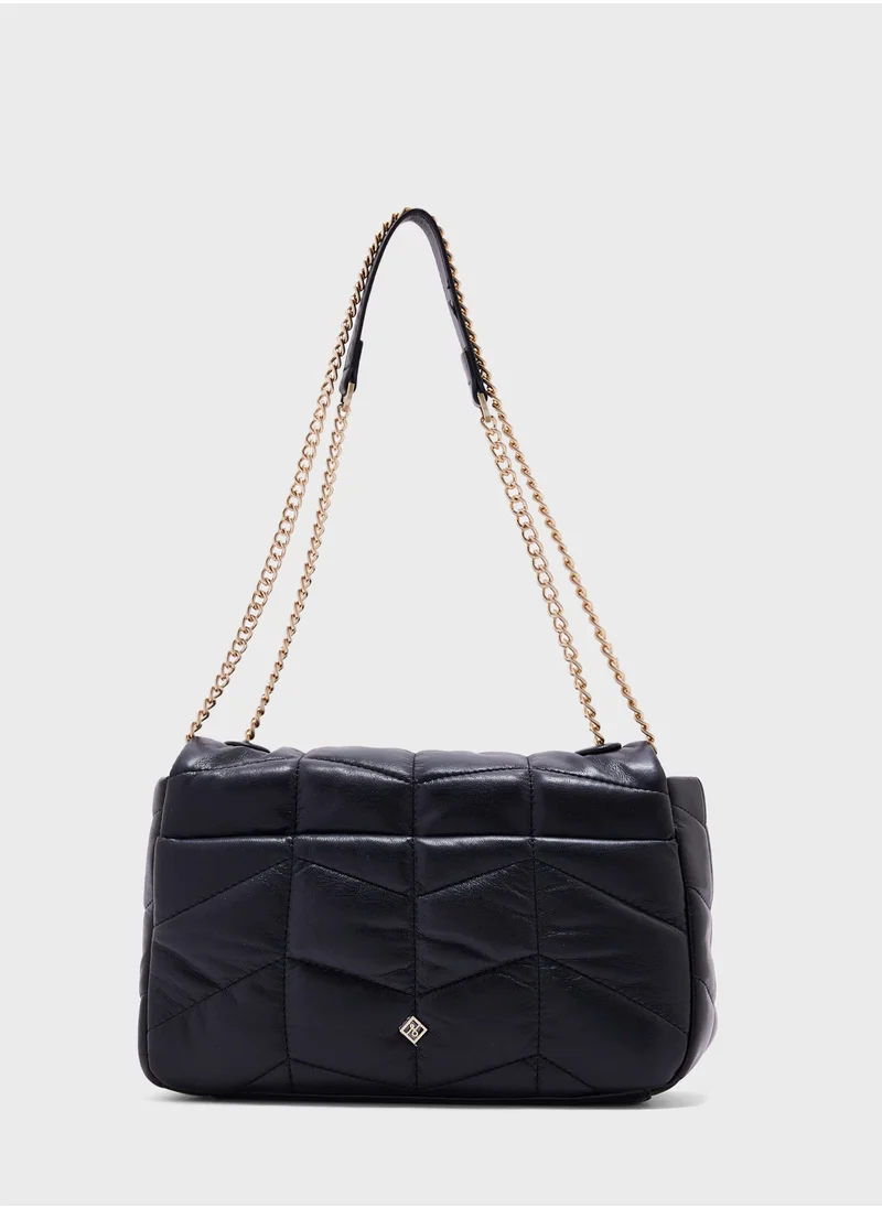 CALL IT SPRING Quilted Chain Handle Crossbody
