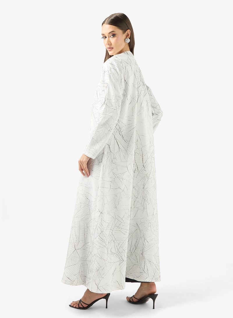 Khizana Textured Abaya - Image 2